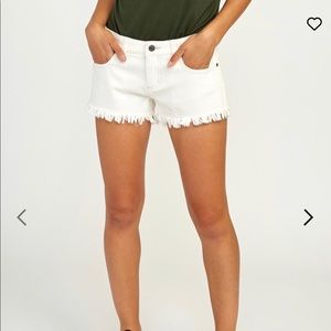 RVCA Hello Mellow white shorts
